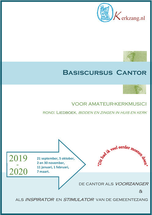 flyer Basiscursus Cantor 2019 2020